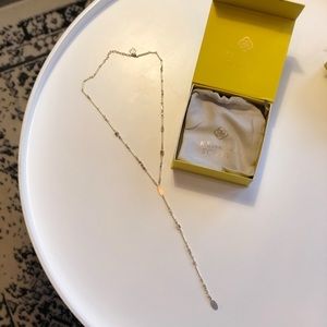 Brand new Kendra Scott Crowley gold Y necklace